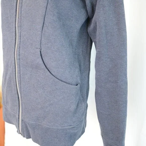 Lululemon Scuba Hoodie Classic Cotton Fleece In Heathered Naval Blue Sz 6 - Picture 6 of 10